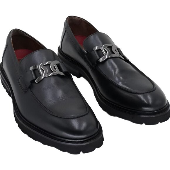 Stacy Adams Hale Moc Toe Bit Loafer Black 11M main image 5